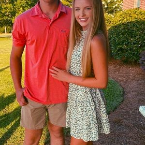 Green Floral Sundress